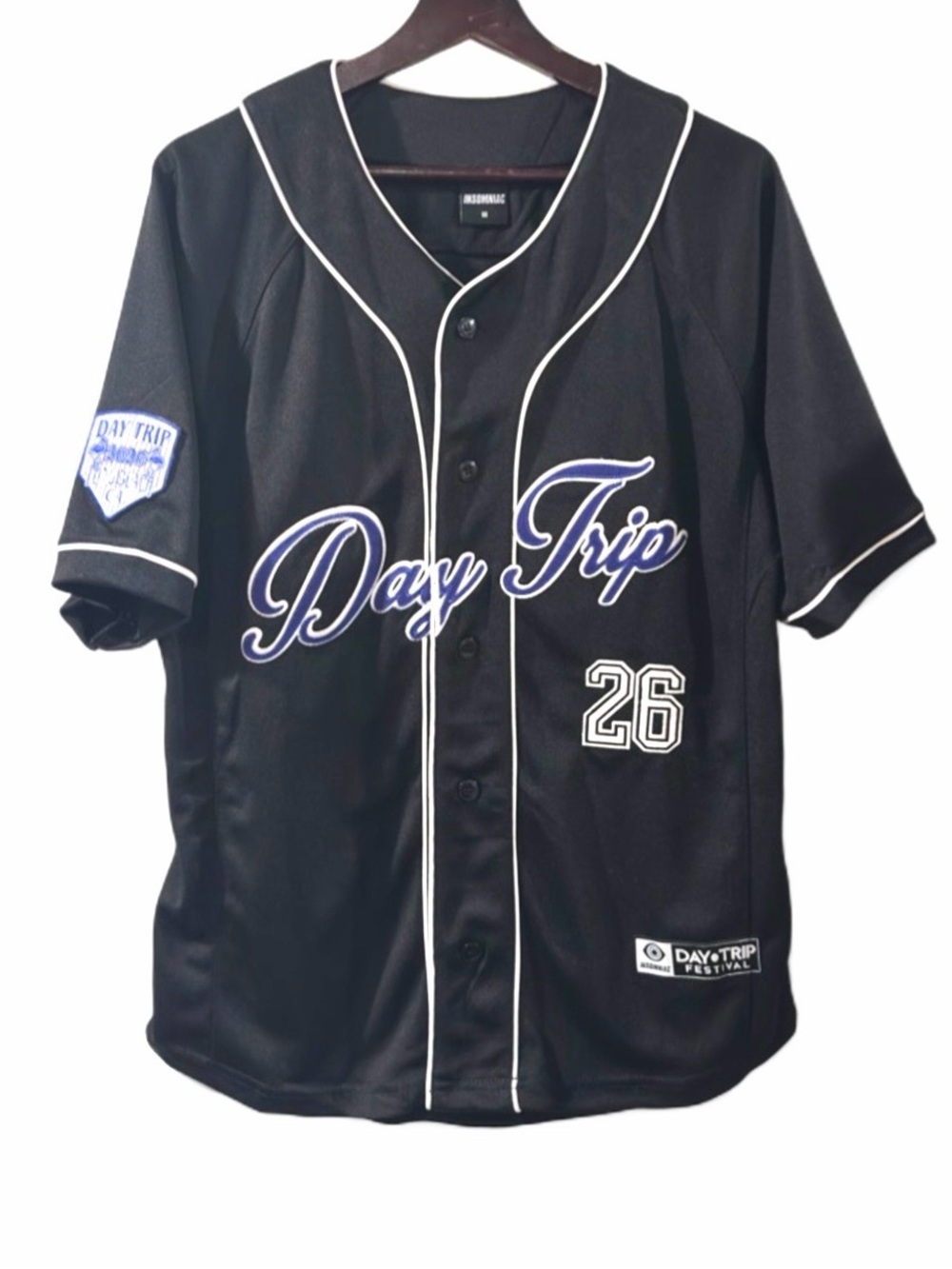 Insomniac Day Trip Long Beach, CA Festival Baseball  Jersey Size Men’s Med (NWT)